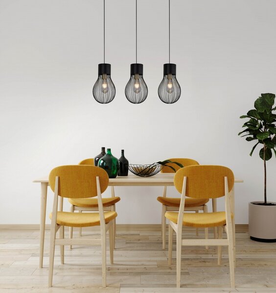 Trio R30223032 závesné stropné svietidlo Dave 3x40W | E27