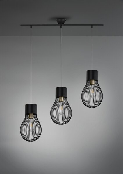 Trio R30223032 závesné stropné svietidlo Dave 3x40W | E27