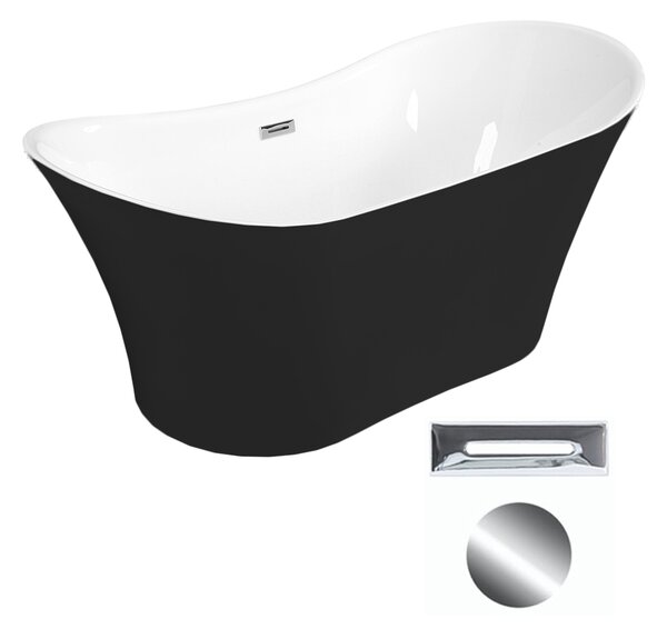Besco Akrylátová voľne stojaca vaňa Amber BW Matt 170x80