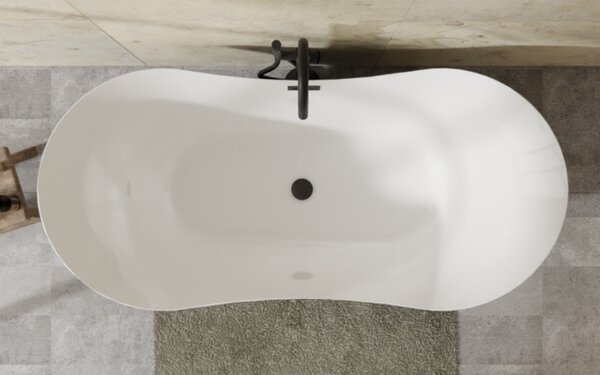 Besco Akrylátová voľne stojaca vaňa Amber BW Matt 170x80
