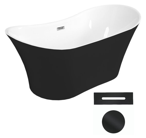 Besco Akrylátová voľne stojaca vaňa Amber BW Matt 170x80