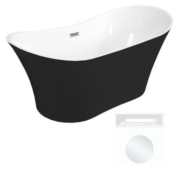 Besco Akrylátová voľne stojaca vaňa Amber BW Matt 170x80