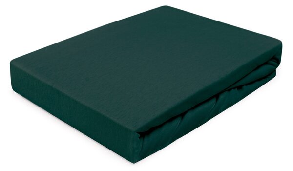 JERSEY PRESTIERADLO PREMIUM 90X200 CM TMAVOZELENÉ