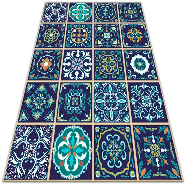Módne vinylový koberec Módne vinylový koberec portugalskej dlaždice