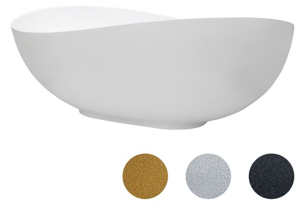 Besco Voľne stojaca vaňa z liateho mramoru Siya Glam 160x92 (172x100)