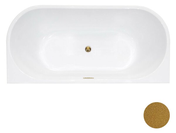 Besco Akrylátová voľne stojaca vaňa Vica NEW Glam Z CC/SP 150x80 (160x80, 170x80), s prepadom