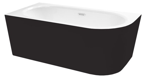 Besco Akrylátová voľne stojaca vaňa Avita A-Line BW Matt CC/SP 150x75 (160x75, 170x75), s prepadom