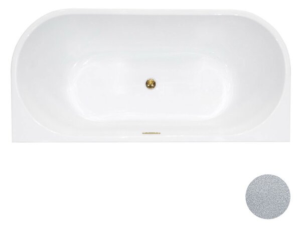 Besco Akrylátová voľne stojaca vaňa Vica NEW Glam S CC/SP 150x80 (160x80, 170x80), s prepadom