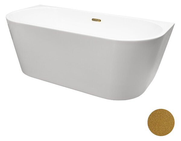 Besco Akrylátová voľne stojaca vaňa Vica NEW Glam Z CC/SP 150x80 (160x80, 170x80), s prepadom