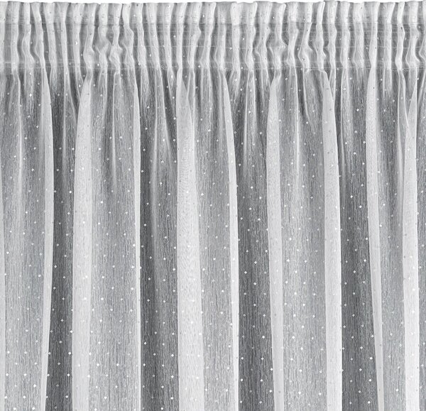 ZÁCLONA NA PÁSKE SIBEL 300X150 CM BIELA