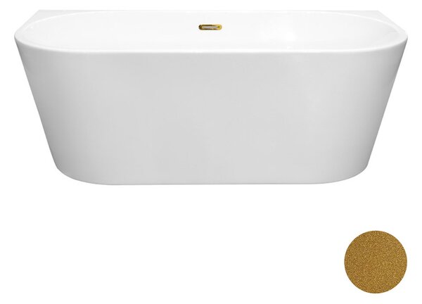 Besco Akrylátová voľne stojaca vaňa Vica NEW Glam Z CC/SP 150x80 (160x80, 170x80), s prepadom