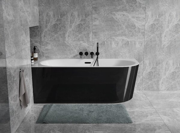 Besco Akrylátová voľne stojaca vaňa Avita A-Line BW Matt CC/SP 150x75 (160x75, 170x75), s prepadom