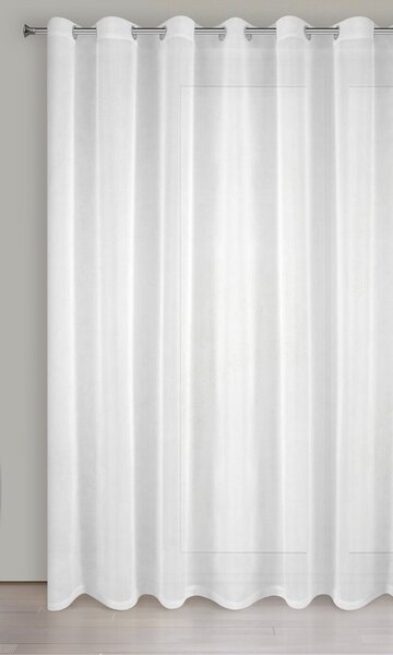 ZÁCLONA NA KRÚŽKOCH LUCY 350X250 CM BIELA