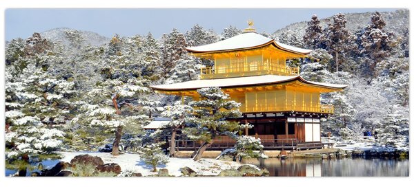 Obraz - Kinkakudži, Japonsko (120x50 cm)