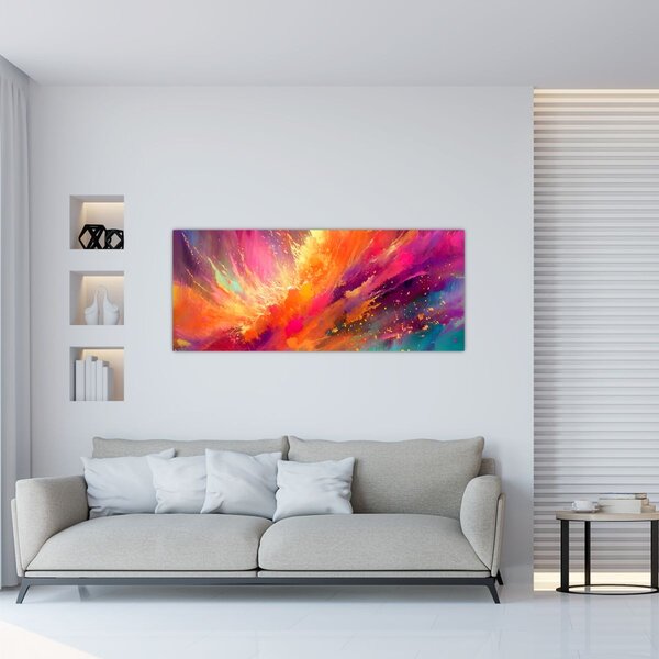 Obraz - Dynamická abstrakcia (120x50 cm)
