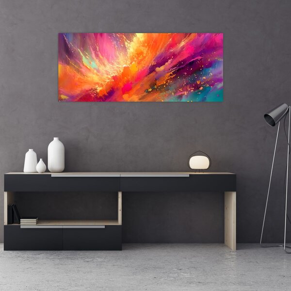 Obraz - Dynamická abstrakcia (120x50 cm)