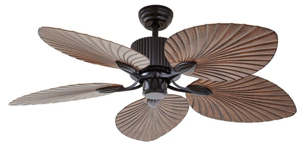 Stropný ventilátor Silvaris, vzhľad dreva, DC, tichý, Ø 132 cm, diaľkové Lucande, Silvaris, Drevo, Obývacia izba, Plast, Škandinávsky