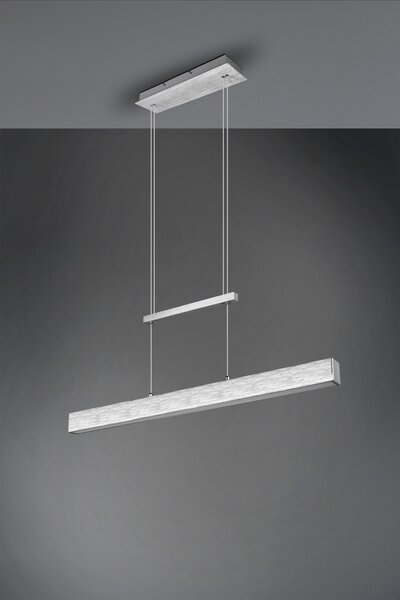 Trio R32043105 LED závesné stropné svietidlo Paros 1x21W + 5,5W | SMD | 3000lm + 1500L | 3000K - horné a spodné osvetlenie, 3 fázové stmievanie, nastaviteľná výška, hliník