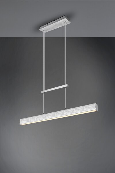 Trio R32043105 LED závesné stropné svietidlo Paros 1x21W + 5,5W | SMD | 3000lm + 1500L | 3000K - horné a spodné osvetlenie, 3 fázové stmievanie, nastaviteľná výška, hliník