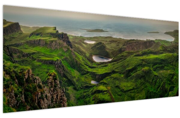 Obraz - Quiraing, Škótsko (120x50 cm)