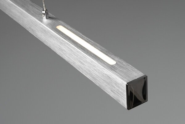Trio R32043105 LED závesné stropné svietidlo Paros 1x21W + 5,5W | SMD | 3000lm + 1500L | 3000K - horné a spodné osvetlenie, 3 fázové stmievanie, nastaviteľná výška, hliník
