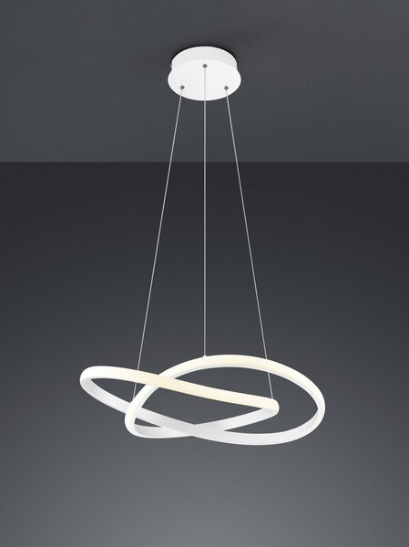 Trio R32051131 LED závesné stropné svietidlo Course 1x27W | 2850lm | 4000K - SwitchDimmer, biela