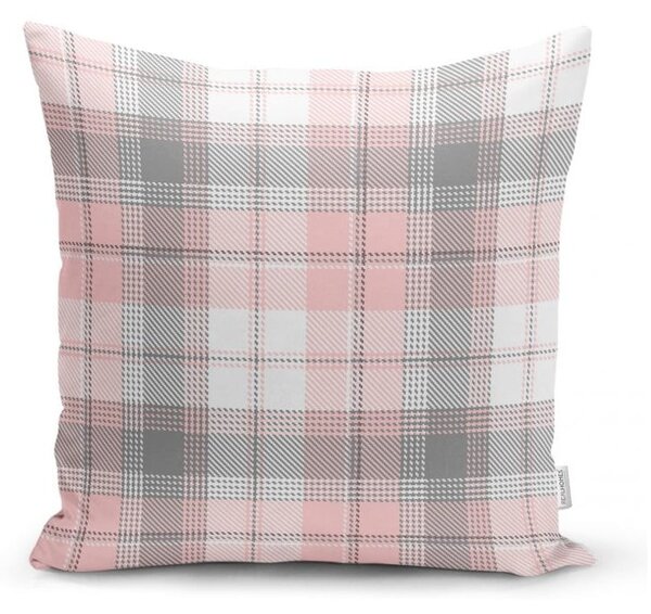 Sivo-ružová dekoratívna obliečka na vankúš Minimalist Cushion Covers Flannel, 45 x 45 cm