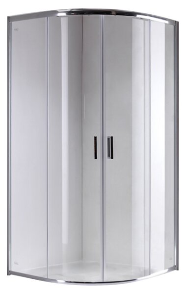 BPS-koupelny Štvrťkruhový sprchový kút KZ94C 100x100 chróm/transparent - bez vaničky