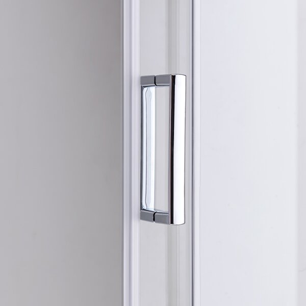 BPS-koupelny Štvorcový sprchový kút KZ93C 100x100 chróm/transparent + vanička ST06A WH biela