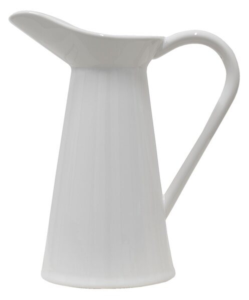 Biely keramický retro džbán - 23*13*25 cm - Clayre & Eef