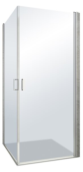 Roltechnik Outlet Štvorcový sprchový kút LYE2+LYE2, strieborný - bez vaničky