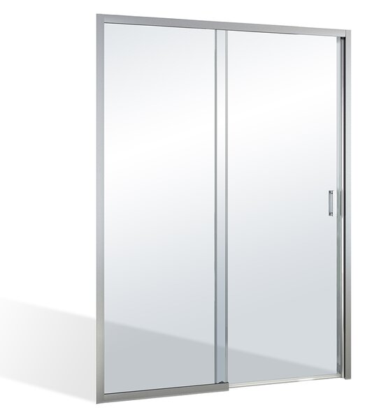 Roltechnik Outlet Posuvné sprchové dvere LYG2L_LYG2R pre inštaláciu do niky, strieborná - bez vaničky ROTH-Variant: šírka: 140 cm, orientácia: Pravá - (LYG2R/1400 - 1135008310), ROTH-Profily: profily: strieborná, výplň: transparent