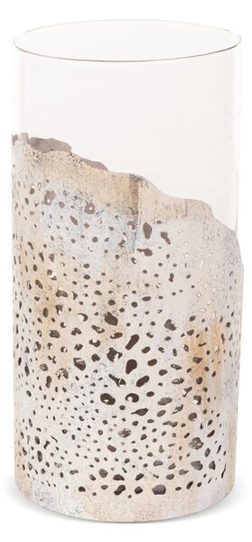SKLENENÝ SVIETNIK DIMON (02) (FI) 16X32 CM VIACFAREBNÁ