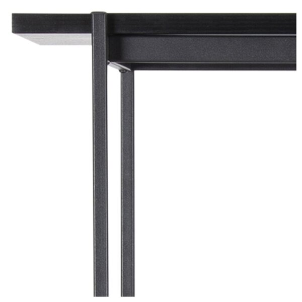 Čierny regál v dekore jaseňa 94x172 cm Angus – Actona