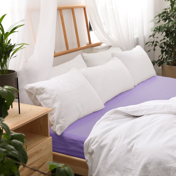 DETSKÉ JERSEY PRESTIERADLO 040 80X160 CM FIALOVÉ