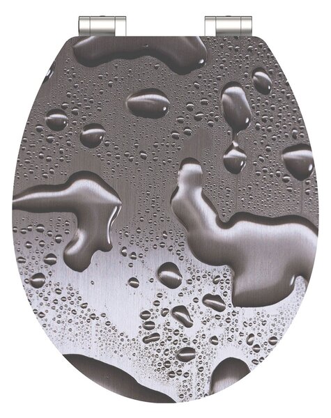 Eisl Sanitär WC sedátko MDF Soft Close Grey Steel High Gloss 80523