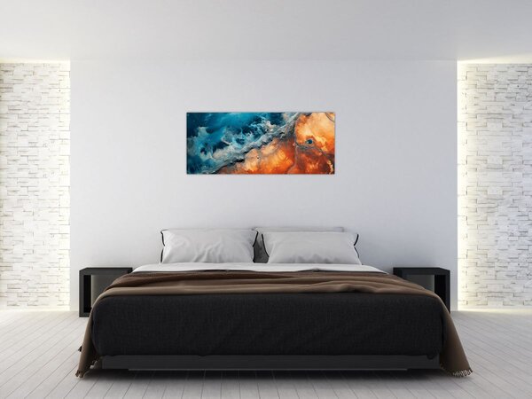 Obraz - Voda a oheň (120x50 cm)