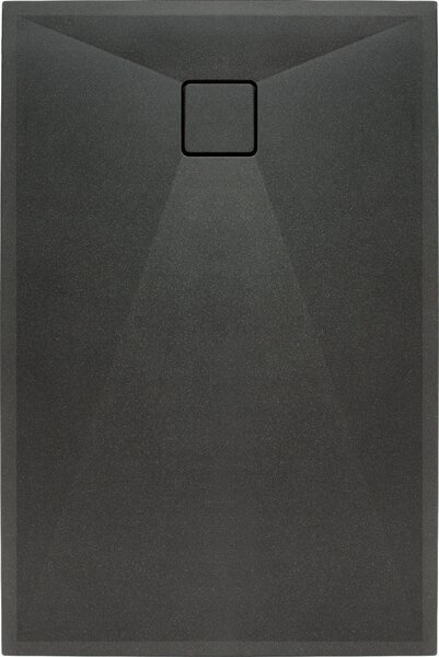 Deante Obdĺžniková sprchová vanička Correo 140x90 cm, granit, grafit metalic - KQR G47B