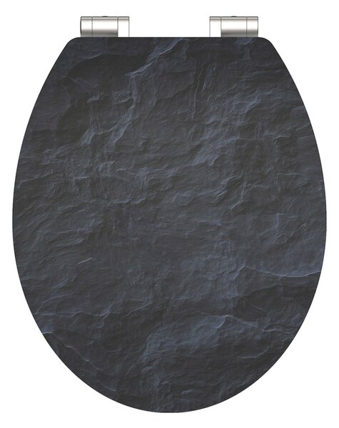 Eisl Sanitär WC sedátko MDF Soft Close Black Stone High Gloss 80535