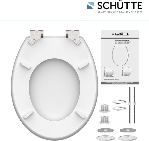 Eisl Sanitär WC doska MDF Soft Close Balance High Gloss 80522