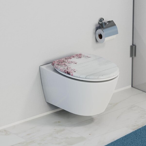 Eisl Sanitär WC sedadlo Duroplast Soft Close Flowers and Wood 82197