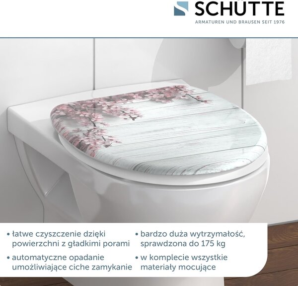 Eisl Sanitär WC sedadlo Duroplast Soft Close Flowers and Wood 82197