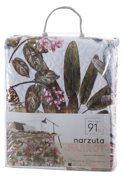 PREHOZ NA POSTEĽ PARROT 170X210 CM VZOROVANÝ