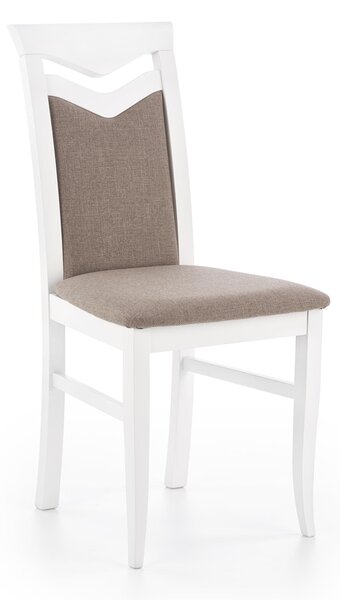 Jedálenská stolička Citrone - biela / hnedá