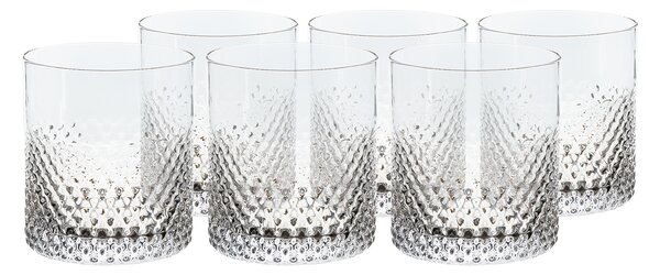 KONDELA Poháre na whisky/vodu, set 6 ks, 200 ml, číra, AVEIRO TYP 1