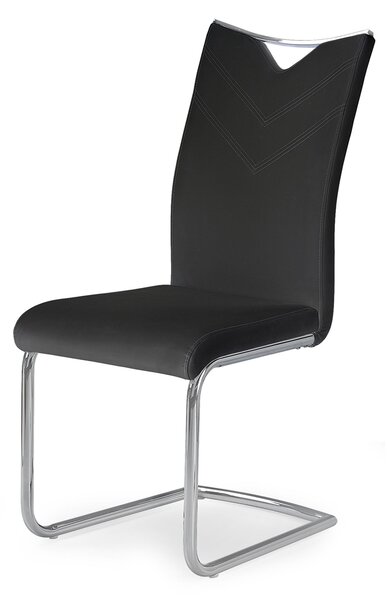 Jedálenská stolička K224 - čierna / chróm