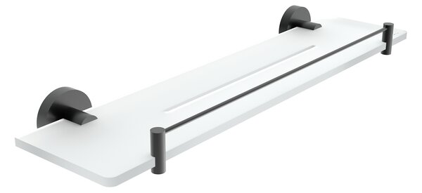 Nimco Polica, 50 cm s ohrádkou IXI UNIX ČIERNA - UNC X450-X-90