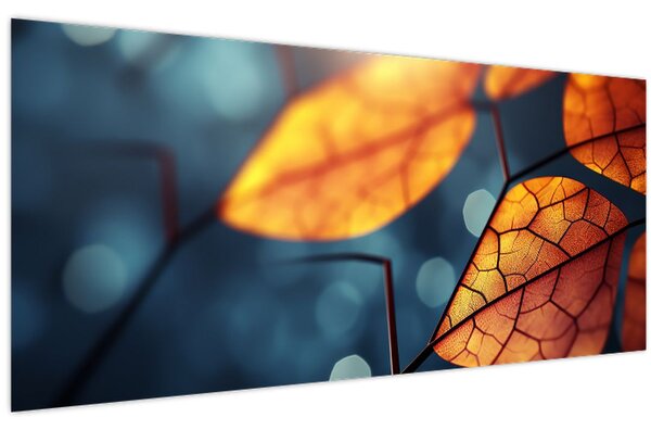 Obraz - Textúra listov (120x50 cm)