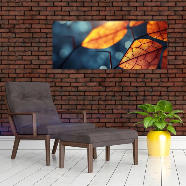 Obraz - Textúra listov (120x50 cm)