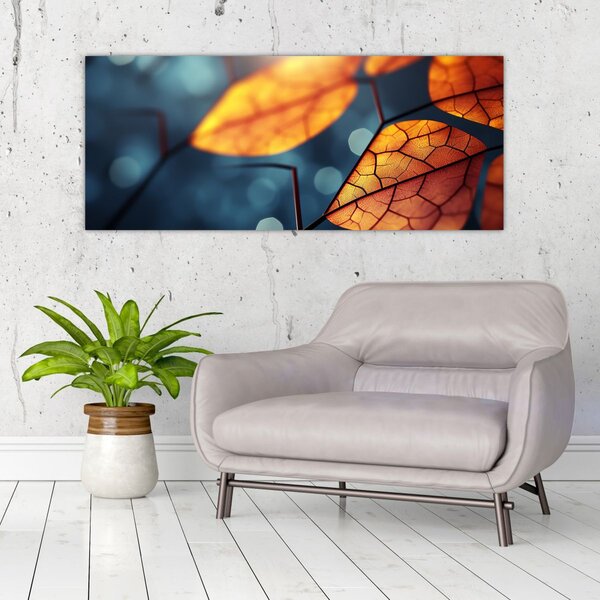 Obraz - Textúra listov (120x50 cm)